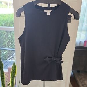 Nine West Black Sleeveless Top, Medium
